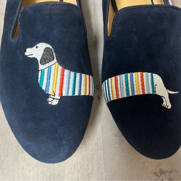 NWOB Talbots Ryan Embroidered Suede Loafers Size 8.5 - Picture 4 of 12